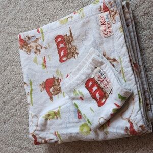 Cath Kidston bath sheet and washcloth